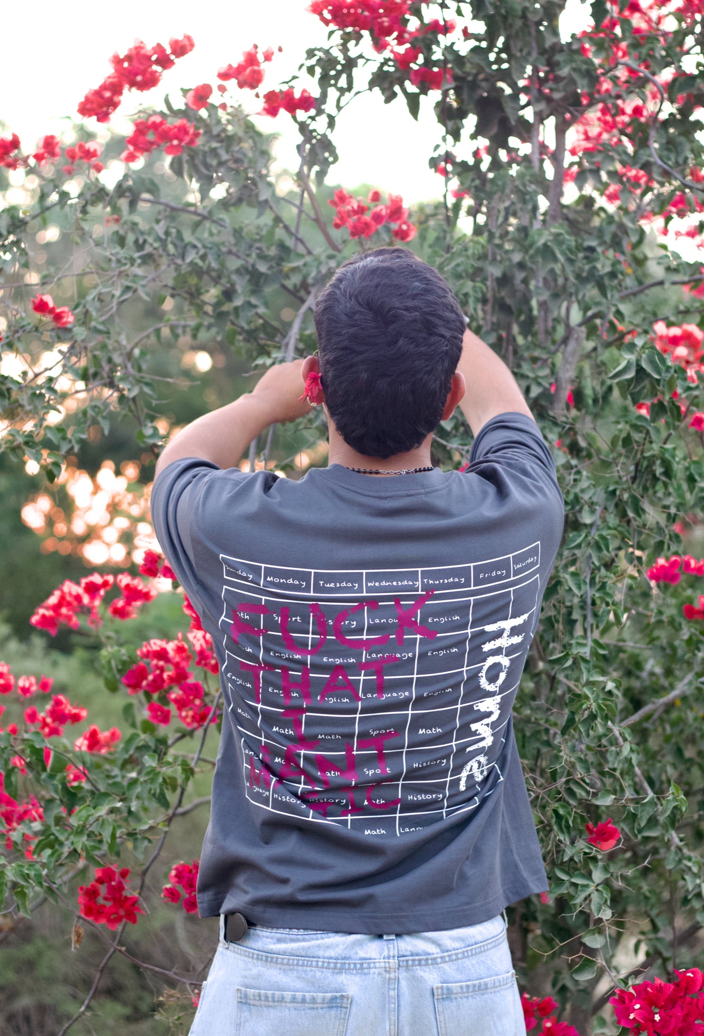 MAGIC  GRAY BOXY TEE