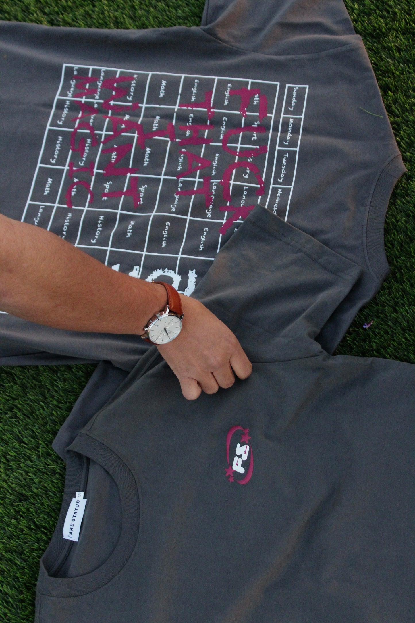 MAGIC  GRAY BOXY TEE